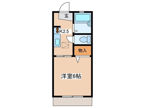 メイゾン・アサＢ棟の物件間取画像